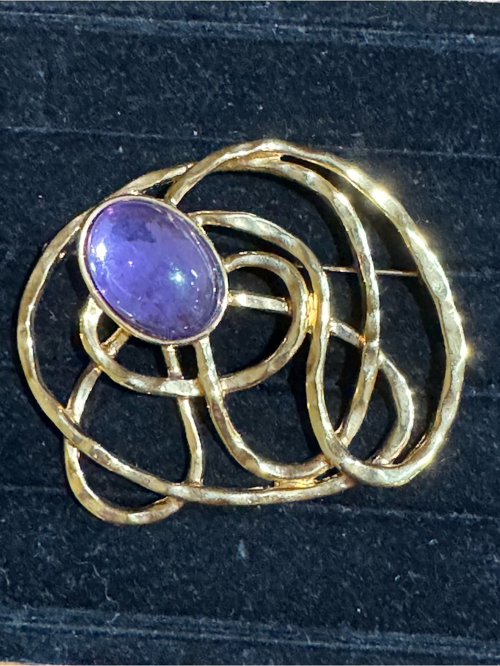 Vintage Avon Golden Web Brooch